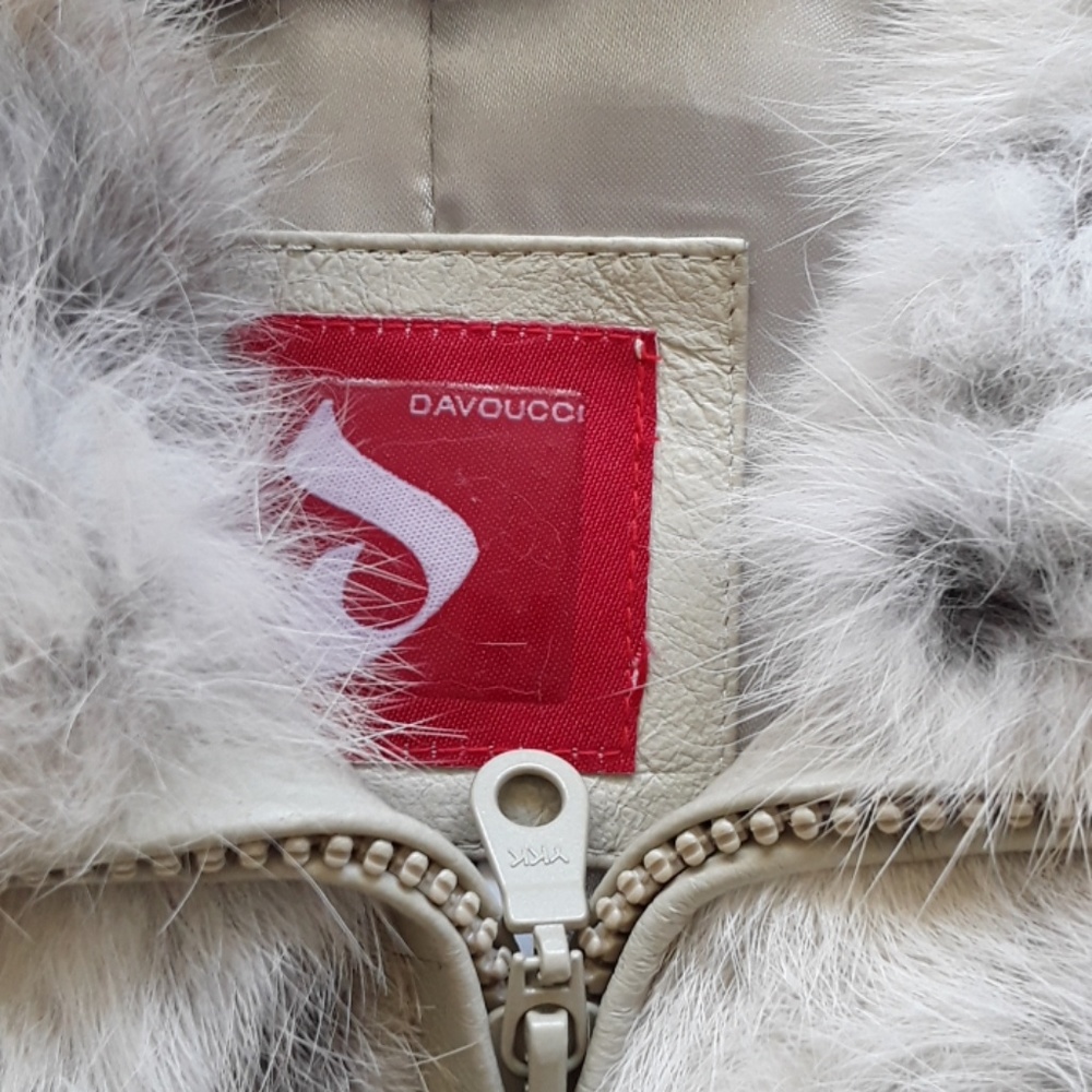 Davoucci XL Rabbit Fur Coat for Ladies